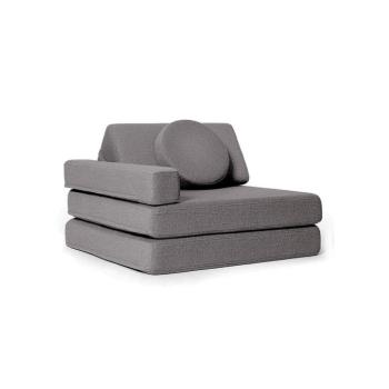 Gyermek kihajtható habszivacs fotel SHAPPY ORIGINAL Szín: Dark Grey kép