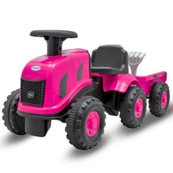 Gyermek traktor utánfutóval és szerszámokkal Baby Mix Benny rózsaszín kép
