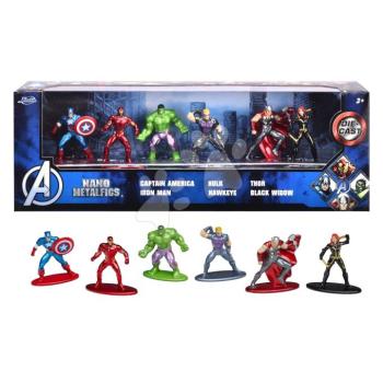 Gyűjthető figurák Avengers Marvel Nano Pack Jada fém szett 6 fajta 4 cm magas kép