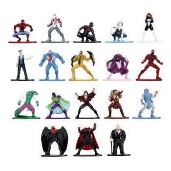 Jada Marvel Pókember Fém gyűjthető nanofigurák 18 db kép