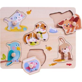 Haba Fa beillesztős puzzle Háziállatok kép