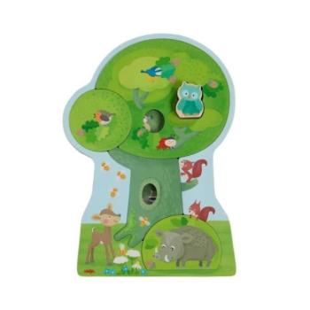 Haba Fa puzzle Erdei állatok kép
