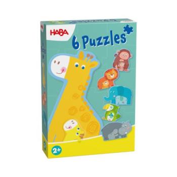 Haba Puzzle a legkisebbeknek Állatcsalád 6 db kép