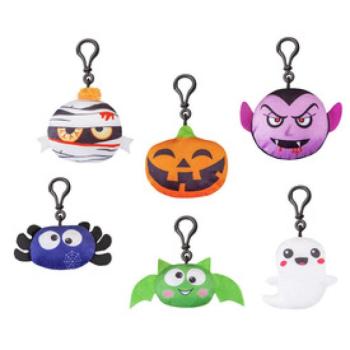 Halloween plüss figurák, 10 cm, 6 féle kép