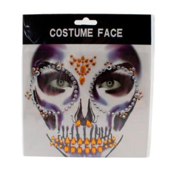 Halloweeni arc matrica kép