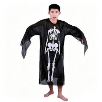 Halloweeni csontvázas gyerekruha 100cm kép