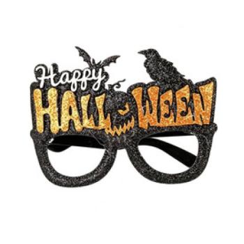 Halloweeni Halloween felirat szemüveg kép