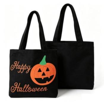 Halloweeni tökfejes vászontáska kép