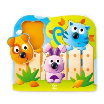 Hape Puzzle fogantyúkkal - Háziállatok kép