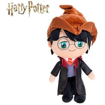 Harry Potter plüss, 31 cm, kalapban állva