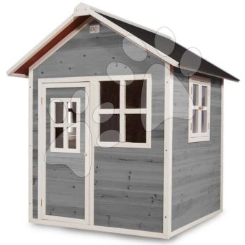 Házikó cédrusból Loft 100 Grey Exit Toys vízhatlan tetővel szürke kép