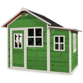 Házikó cédrusból Loft 150 Green Exit Toys tágas vízhatlan tetővel zöld kép