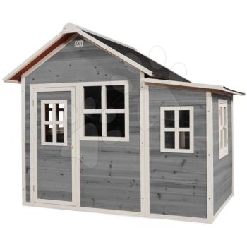 Házikó cédrusból Loft 150 Grey Exit Toys tágas vízhatlan tetővel szürke kép