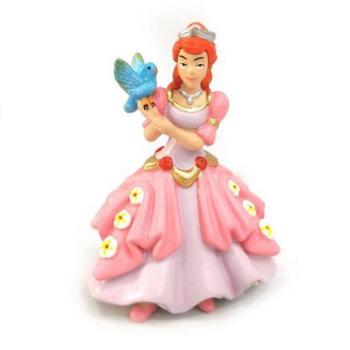 Hercegnő figura madárral 9 cm kép