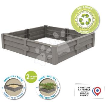 Homokozó és veteményes minden házikóhoz Square Garden Sandpit Smoby 75 kg homokra/60 liter földre 76*76 cm 24 hónapos kortól kép
