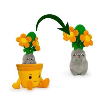 HUGGY POTS Növény narancssárga virágcserépben plüss játék 27cm kép