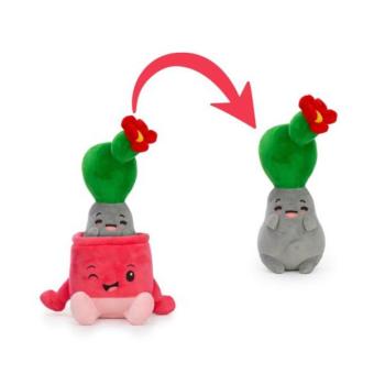 HUGGY POTS Növény rózsaszín virágcserépben plüss játék 27cm kép