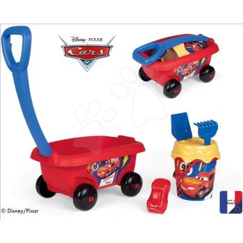 Húzható kiskocsi Cars Garnished Beach Cart Smoby vödör szett 18 hó kép