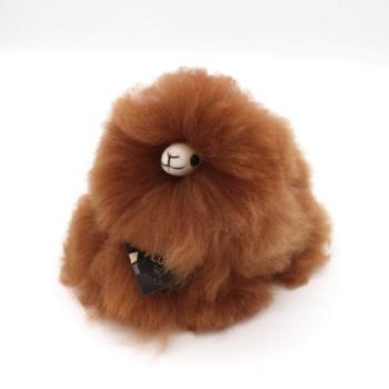 INKARI Plüss játék Alpaka Mini Monsterfluff Mogyoró 15cm kép