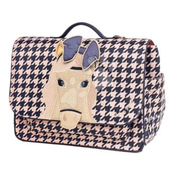 Iskolai aktatáska It Bag Midi Houdstooth Horse Jeune Premier ergonomikus luxus kivitel 30*38 cm kép