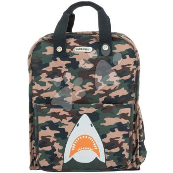 Iskolai hátizsák Backpack Amsterdam Large Camo Shark Jack Piers nagy ergonomikus luxus kivitel 6 évtől 36*29*13 cm kép