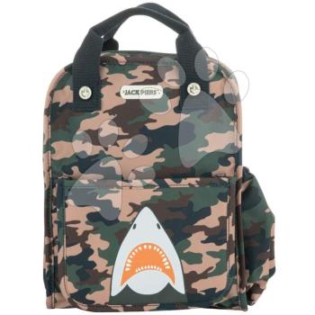 Iskolai hátizsák Backpack Amsterdam Small Camo Shark Jack Piers kicsi ergonomikus luxus kivitel 2 évtől 23*28*11 cm kép