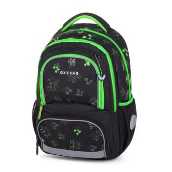 Iskolai hátizsák OXY NEXT Green Cube kép