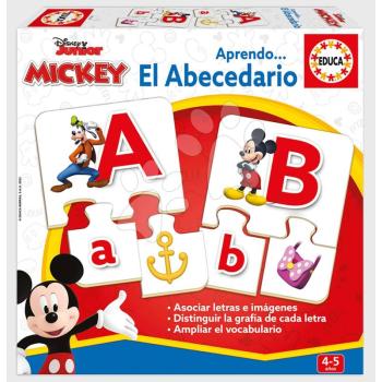 Ismerkedünk az ABC betűivel Mickey & Friends Educa 81 darabos 4 évtől kép
