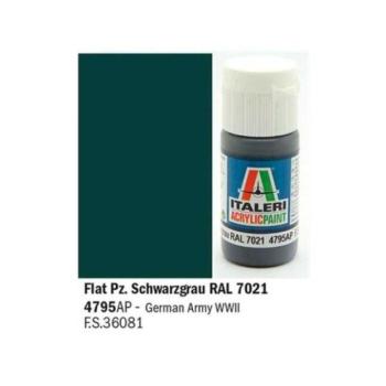 Italeri színes akril 4795AP - Flat Pz. Fekete szürke RAL 7021 20ml