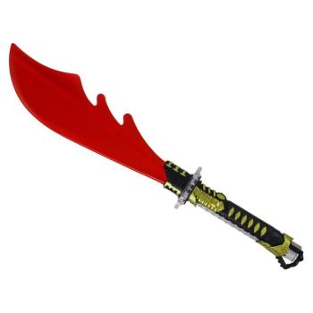 Izzó piros elemes machete gyerekeknek - harci fegyver