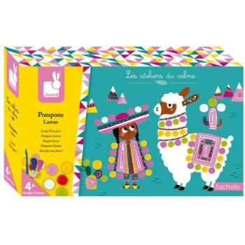 Janod Atelier Készlet Midi Láma pomponokkal 4+ kép