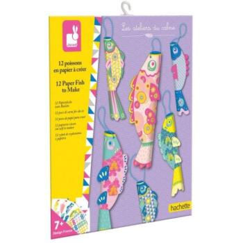 Janod Atelier Készlet Mini Origami papírhajtogatás Halak kép