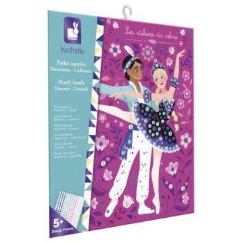 Janod Atelier Kreatív Készlet Mini Táncosok Gyöngyökkel Díszítés kép