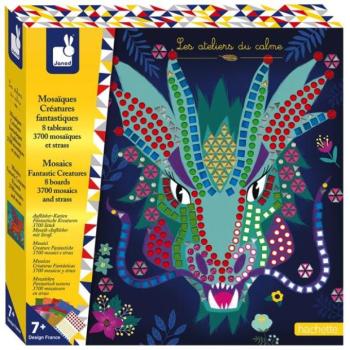 Janod Atelier Maxi Mozaikakészlet Fantasztikus állatok 7+