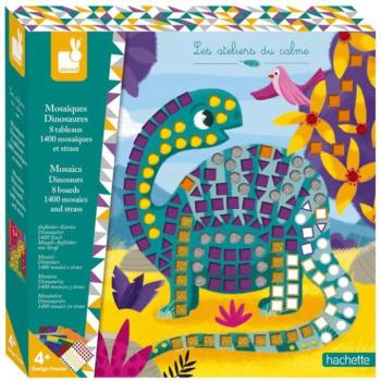 Janod Atelier mozaik Dinoszauruszok Maxi készlet 4+ kép