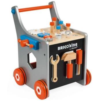 Janod BricoKids Walker és kocsi 25 szerszámmal
