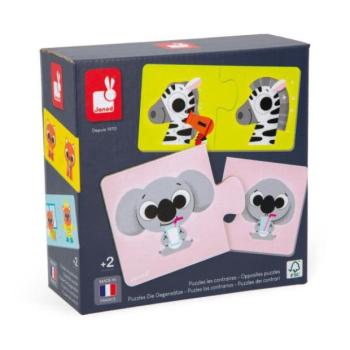 Janod Duonimo Puzzle Találd meg az állatok ellentéteit 24 db kép