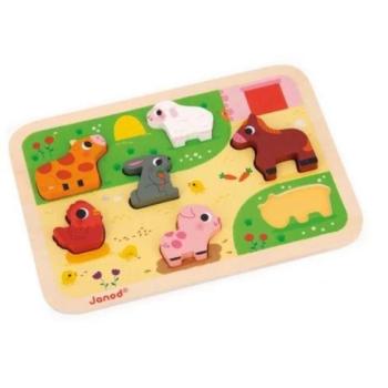Janod Fa Chunky Első Fa Puzzle kép