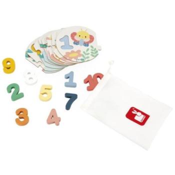 Janod Fa puzzle fa fából készült gyerekeknek Számok Pure kép