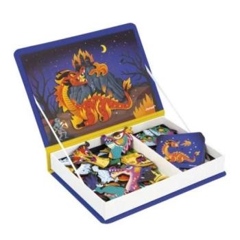 Janod Magnetibook Sárkányok Mágneses könyv gyerekeknek kép