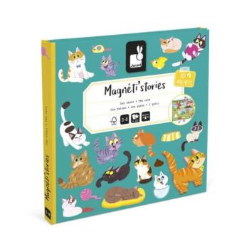 Janod Magnetistories Macskák Készíts történetet kép