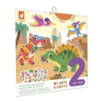 Janod My arts&crafts Mini Áthelyezhető matricák Dinoszauruszok 2 éves kortól kép