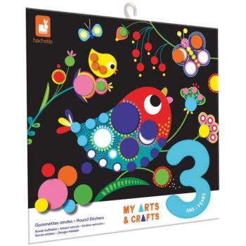 Janod My arts&crafts Mini Kerek matricák Madárka 3 éves kortól kép