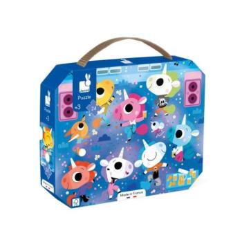 Janod Puzzle a bőröndben Egyszarvú a koncerten 24 db kép