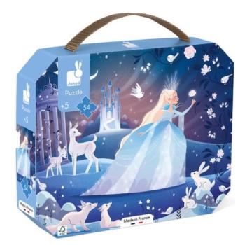 Janod Puzzle bőröndben Jégkirálynő 54 db kép