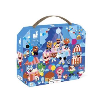 Janod Puzzle bőröndben Party Time 36 db kép