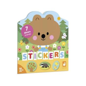 Janod Stickers Füzet mintákkal és matricákkal Erdő kép