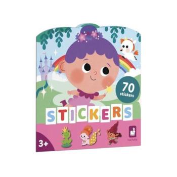 Janod Stickers Füzet sablonokkal és matricákkal 70 db kép