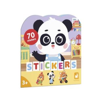 Janod Stickers Füzet sablonokkal és matricákkal Az én napom 70 db