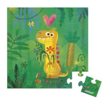 Janod Születésnapi üdvözlet puzzle Dinóval kép